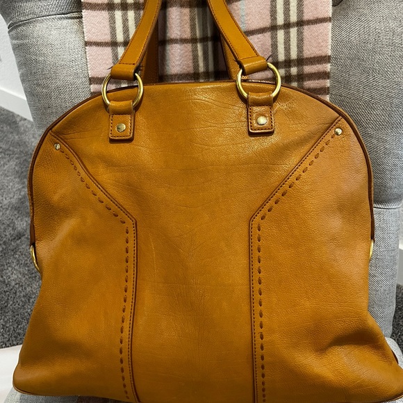 YSL Muse Large Tote in Camel Leather – Authentic Vintage “It” Bag - Picture 4 of 11